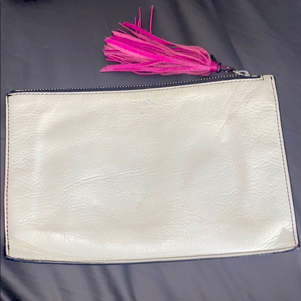 Fossil Leather Money Bag Gem